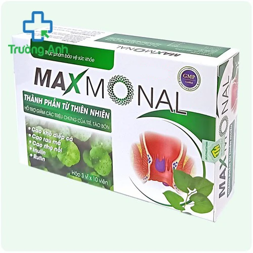  Maxmonal - Giúp bổ sung chất xơ giảm táo bón, tiêu trĩ hiệu quả 