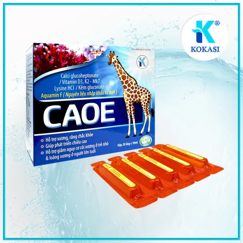 Caoe - Thực phẩm chức năng bổ sung canxi giúp xương chắc khỏe