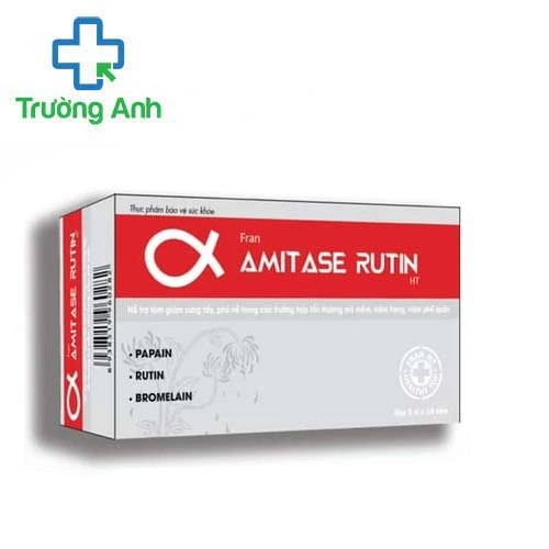 α Fran Amitase Rutin HT - Hỗ trợ làm giảm sưng tấy, phù nề