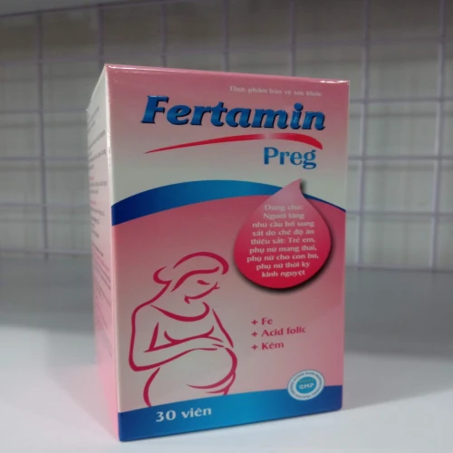 Fertamin Preg - Thực phẩm chức năng bổ sung sắt cho bà bầu