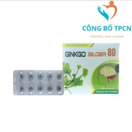 Ginkgo Biloba 80mg VCP - Thuốc tăng tuần hoàn não