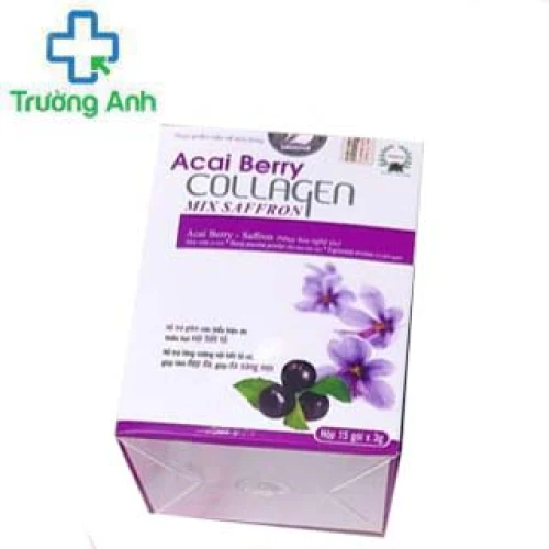 Acai Berry Collagen Mix Saffron - Giúp giảm đau bụng kinh
