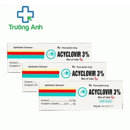 Acyclovir 3% Quapharco - Thuốc điều trị mụn rộp sinh dục