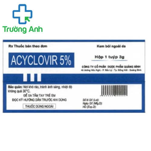 Acyclovir 5% Quapharco - Thuốc điều trị nhiễm Herpes simplex (10 hộp)