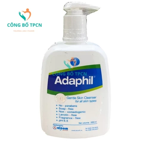 Sữa rửa mặt và toàn thân cao cấp Adaphil 500ml Gamma 