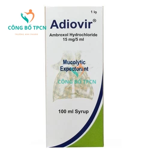 Adiovir 100ml - Thuốc điều trị bệnh lý đường hô hấp hiệu quả