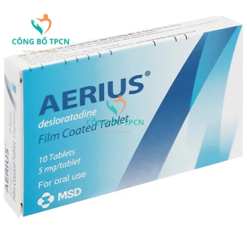 Aerius (viên) - Thuốc điều trị các triệu chứng viêm mũi dị ứng của Bỉ