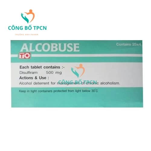 Alcobuse (Disulfiram 500mg) - Thuốc điều trị nghiện rượu hiệu quả