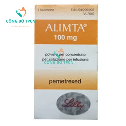  Alimta 100mg - Thuốc điều trị ung thư phổi hiệu quả