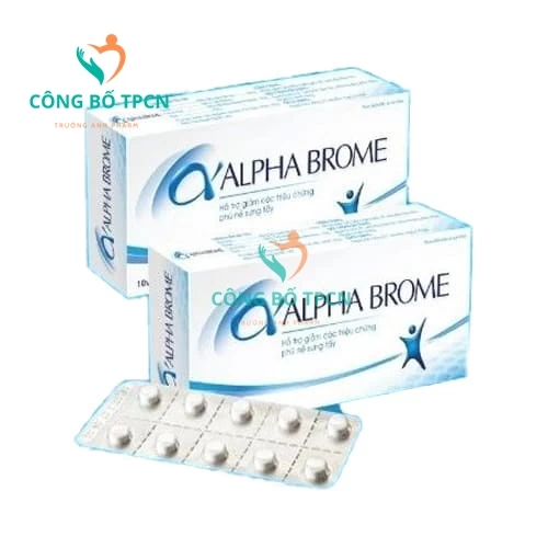 Alpha brome - Hỗ trợ giảm phù nề, sưng tấy, bầm tím hiệu quả