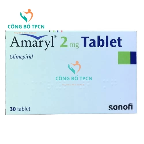 Amaryl 2mg - Thuốc điều trị đái tháo đường type 2 hiệu quả Sanofi-Aventis
