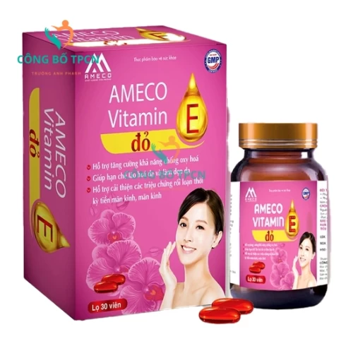 Ameco Vitamin E đỏ - Thực phẩm chức năng chống oxy hóa