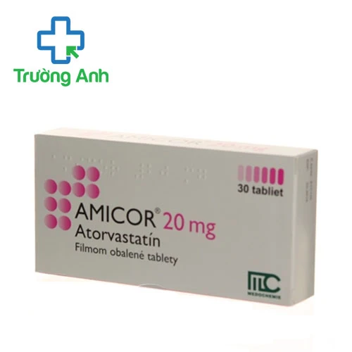 Amicor 20mg Medochemie - Thuốc điều trị tăng cholesterol máu