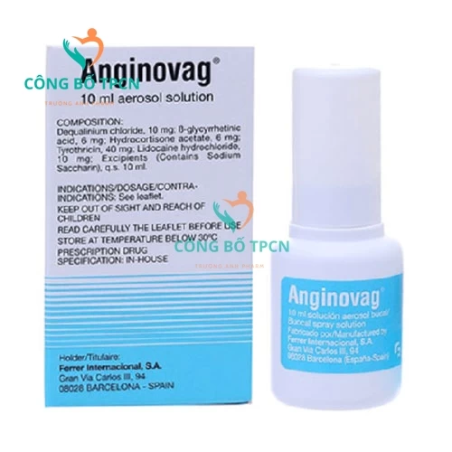 Anginovag 20ml - Thuốc điều trị viêm nhiễm đường hô hấp của Tây Ban Nha