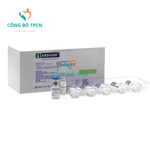 Arduan 4mg - Thuốc ức chế tạm thời dây thần kinh cơ tại vị trí gây tê