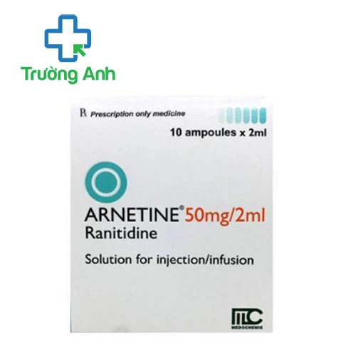 Arnetine 50mg/2ml Medochemie - Thuốc điều trị loét dạ dày tá tràng hiệu quả