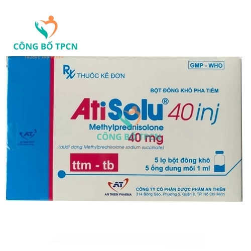 Atisolu 40 inj - Thuốc chống viêm hiệu quả của An Thiên