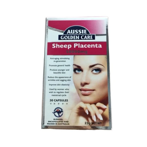Ausie Golden Care-Sheep Placenta 50000Mg Capsule - Giúp làm đẹp da