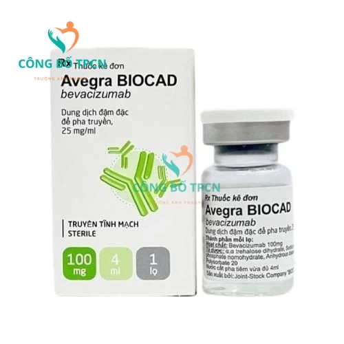 Avegra Biocad 100mg/4ml - Thuốc trị các bệnh ung thư của Nga