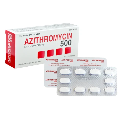 Azithromycin 500mg DHG - Thuốc điều trị các bệnh nhiễm khuẩn