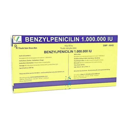 Benzylpenicilin 1.000.000IU VCP - Thuốc điều trị nhiễm khuẩn