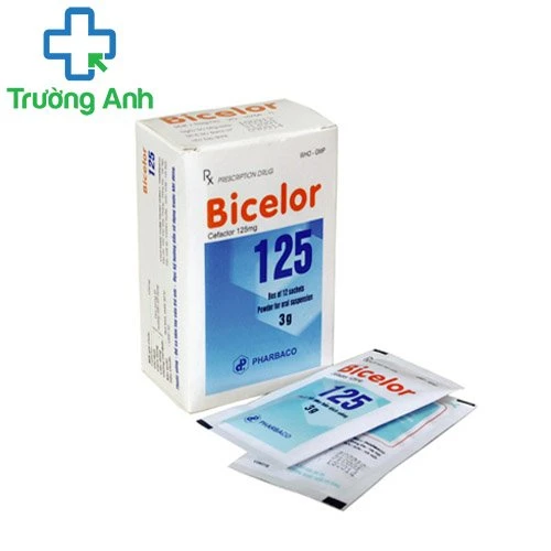 Bicelor 125mg Pharbaco (gói bột) - Thuốc điều trị nhiễm khuẩn hiệu quả