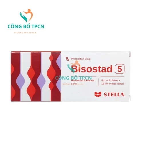Bisostad 5 - Thuốc điều trị tăng huyết áp, suy tim, đau ngực