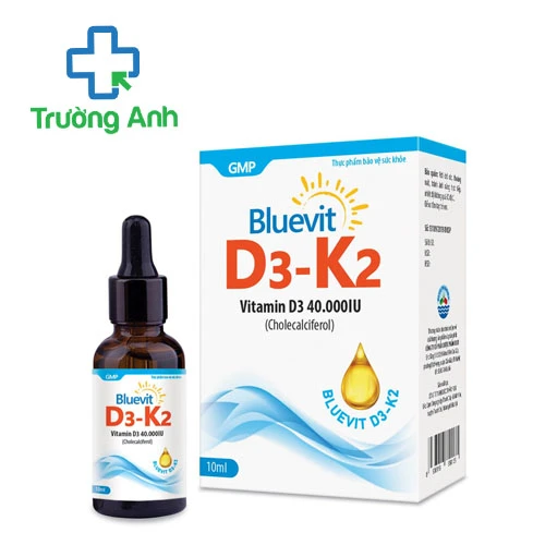 Bluevit D3-K2 - Bổ sung Vitamin D3 giúp xương và răng chắc khỏe