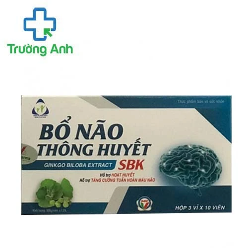 Bổ não thông huyết SBK - Hỗ trợ tăng cường tuần hoàn máu não