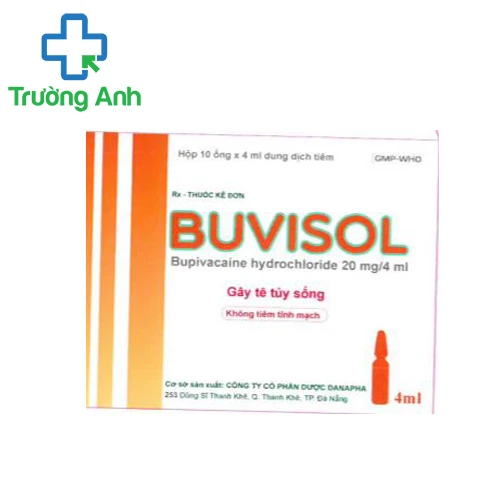 Buvisol 20mg/4ml Danapha - Thuốc gây tê tủy sống