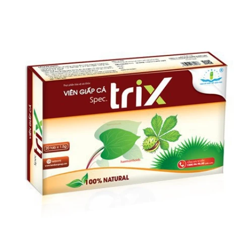 Mexthemaz viên giấp cá Spec trix Fast - Thực phẩm giúp co búi trĩ