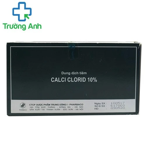 Calci Clorid 10% Pharbaco - Thuốc điều trị tăng kali huyết cấp tính