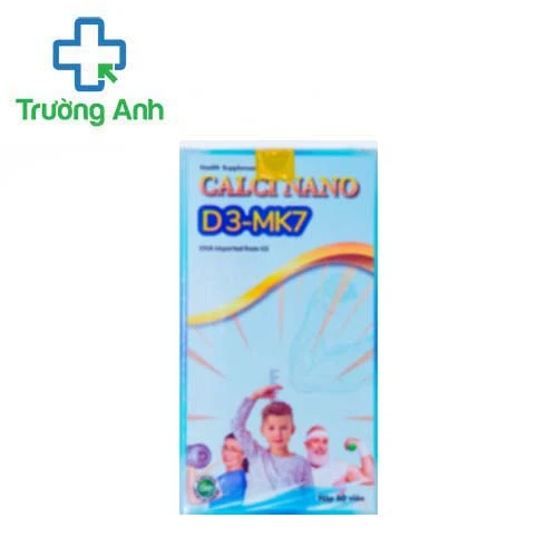 Canxi Nano D3+MK7 - Giúp giảm nguy cơ còi xương ở trẻ em