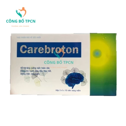 Carebroton - Hỗ trợ hoạt huyết, tăng cường tuần hoàn não