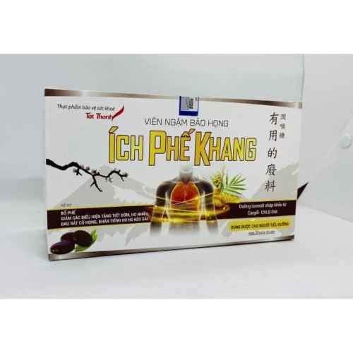 Viên ngậm bảo họng Ích Phế Khang - Thực phẩm chức năng bổ phế