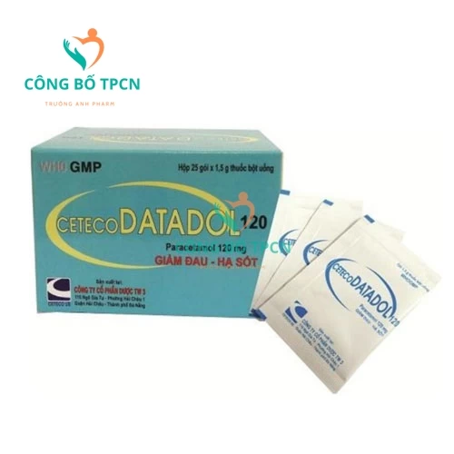 Ceteco datadol 120 TW3 - Thuốc giảm đau hạ sốt hiệu quả