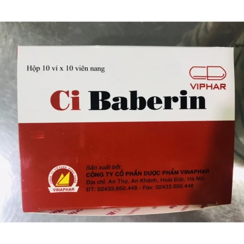 Cibaberin - Viphar viên nang - Giúp giảm viêm đại tràng và rối loạn tiêu hóa