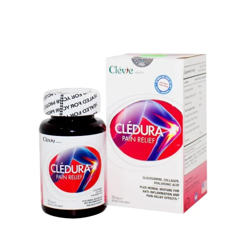 Clédura Pain Relief - Hỗ trợ tăng tiết dịch nhờn cho khớp, hạn chế thoái hóa khớp