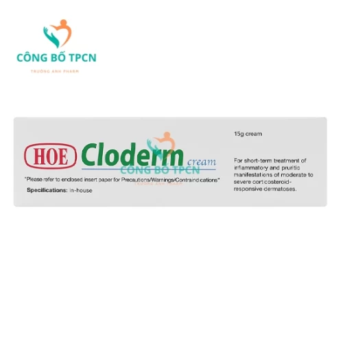 HOE Cloderm cream 15g - Thuốc điều trị bệnh da liễu hiệu quả