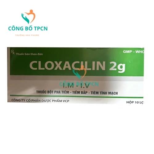 Cloxacilin 2g VCP - Thuốc hỗ trợ kháng sinh