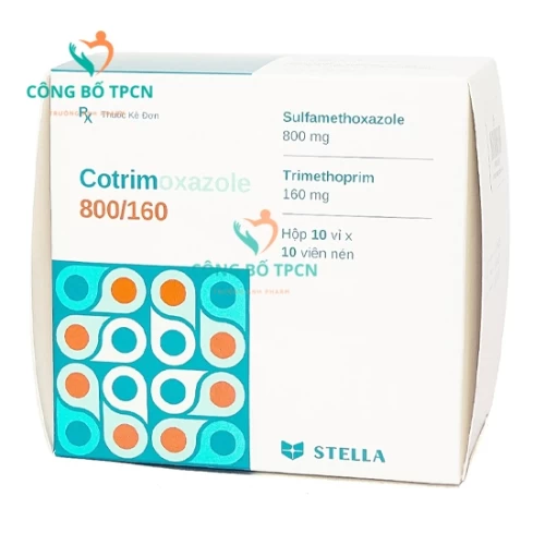 Cotrimoxazole 800/160 Stella - Thuốc điều trị bệnh nhiễm khuẩn