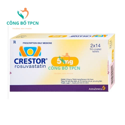 Crestor 5mg - Thuốc  điều trị Cholesterol máu tăng nguyên phát