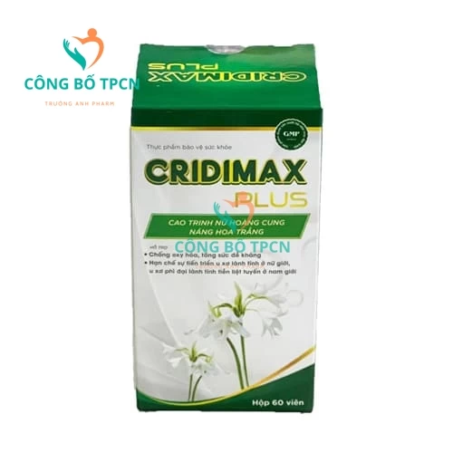 Cridimax Plus - Thực phẩm chức năng tăng sức đề kháng