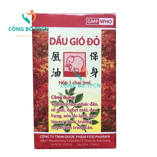 Dầu gió đỏ Fito (12 hộp)