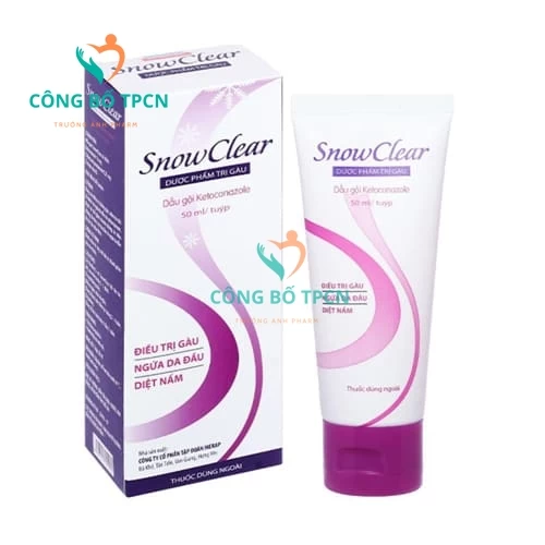 SnowClear 50ml - Dầu gội trị gàu, ngứa da đầu hiệu quả