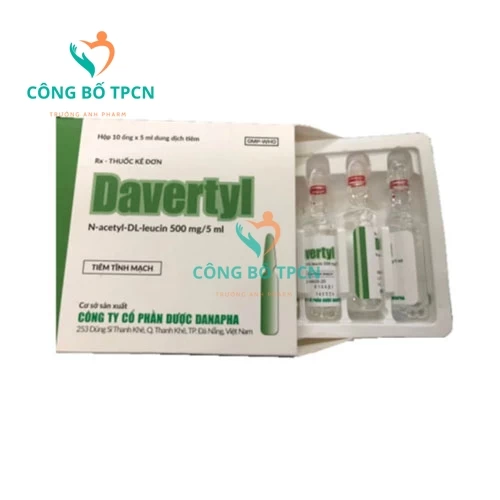 Davertyl 500mg/5ml Danapha - Thuốc điều trị chóng mặt hiệu quả