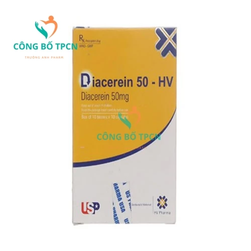 Diacerein 50-HV - Thuốc điều trị viêm khớp hiệu quả