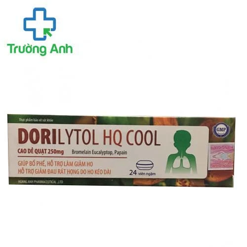 Dorilytol HQ Cool - Hỗ trợ giảm đau rát họng do ho kéo dài