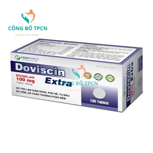 Doviscin Extra - Thực phẩm chức năng giảm viêm tế bào, phù nề