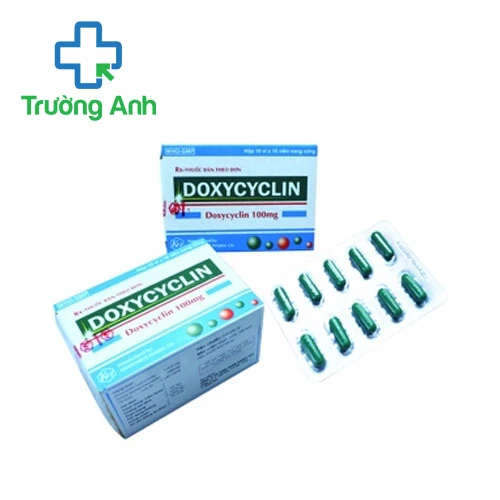 Doxycyclin 100mg Khapharco - Thuốc điều trị nhiễm khuẩn hiệu quả